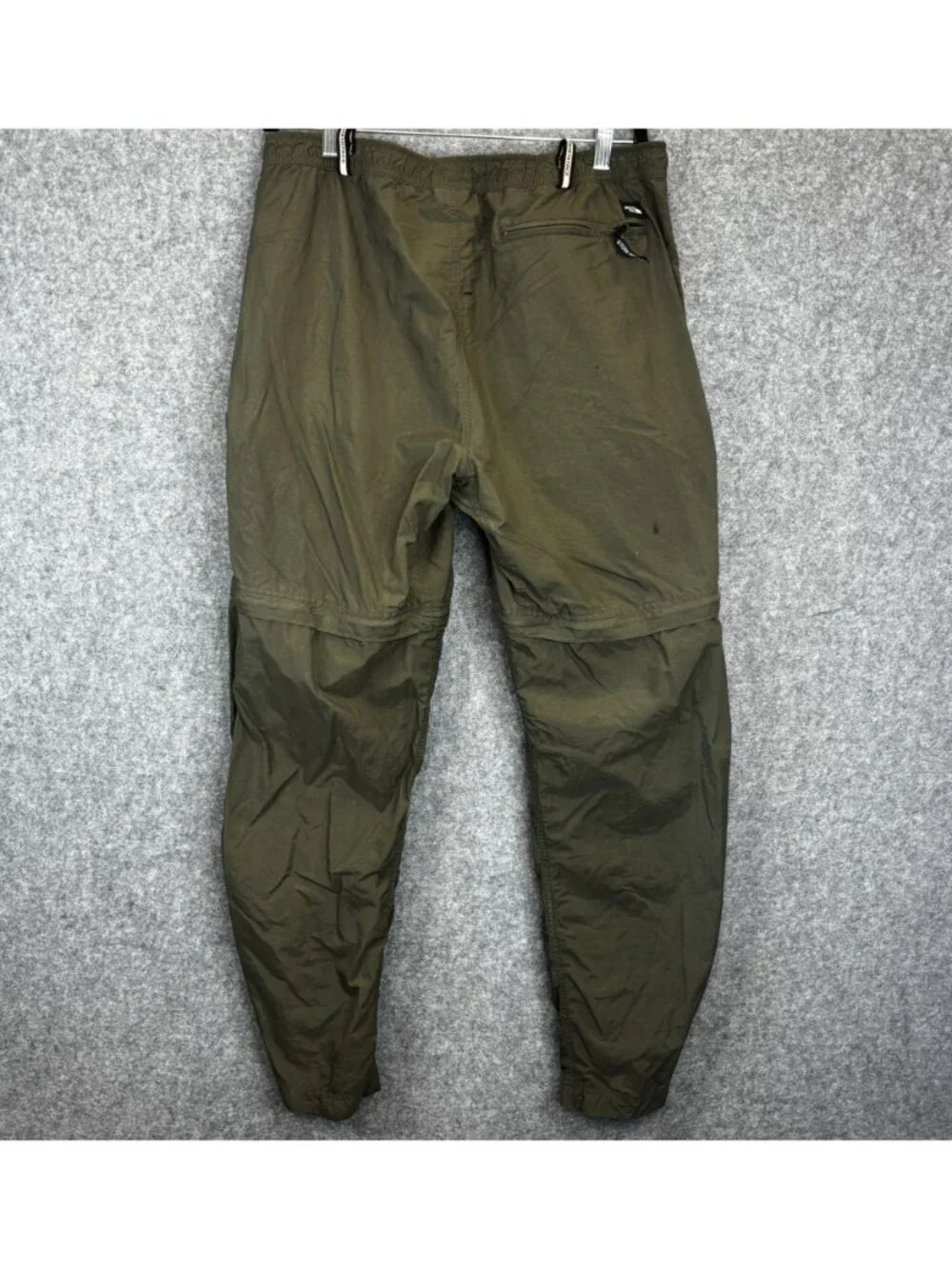The North Face Mens Large Paramount Convertible Pants Green Hiking Outdoor